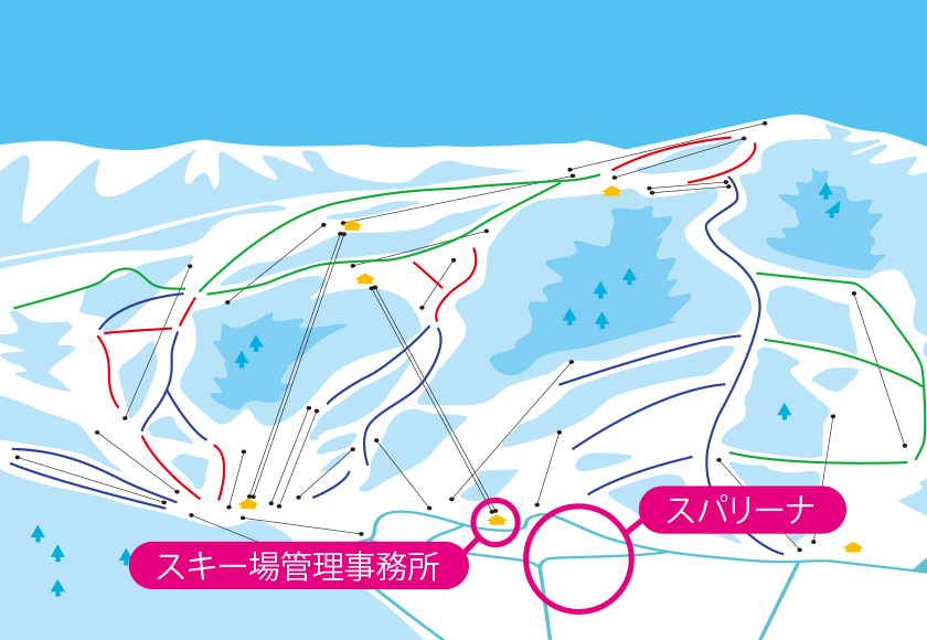 野沢温泉のゲレンデマップ