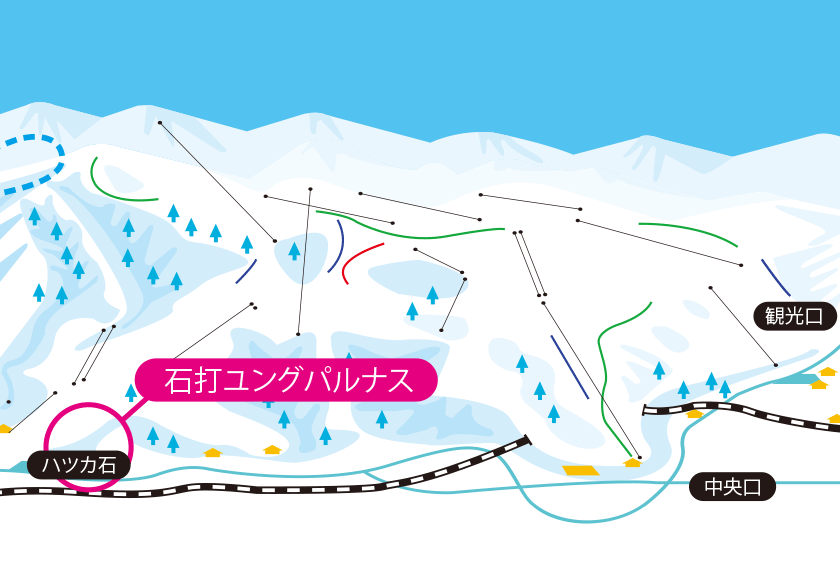 石打丸山スキー場のゲレンデマップ