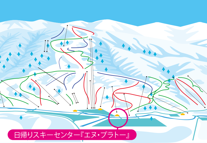 苗場スキー場のゲレンデマップ