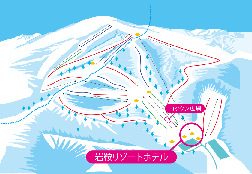 尾瀬岩鞍のゲレンデマップ